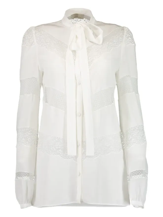 Elie Saab Elie Saab レースインサート クレープシャツの商品画像