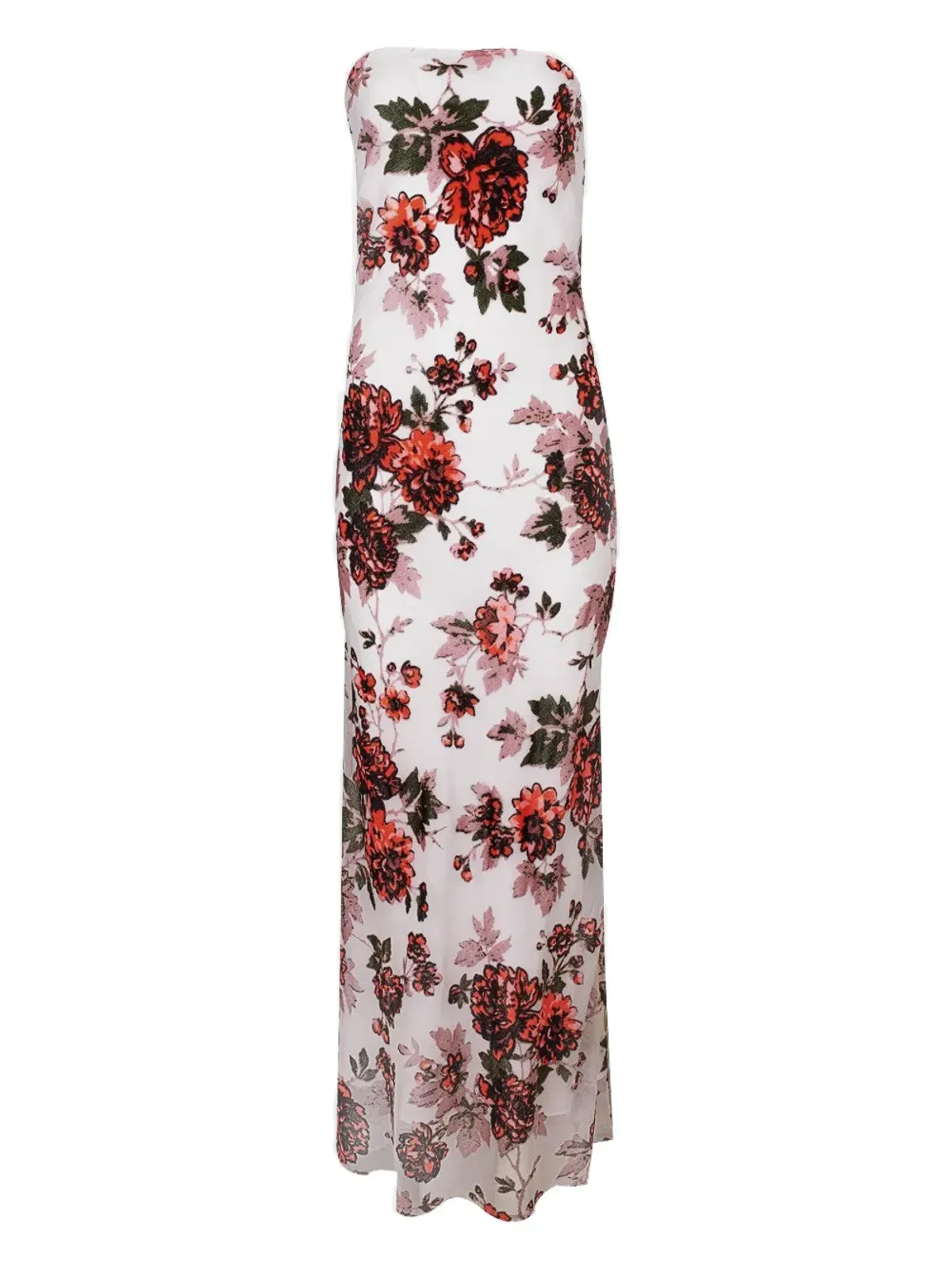 Rodarte 花柄プリント ストラップレス ガウン - 画像1