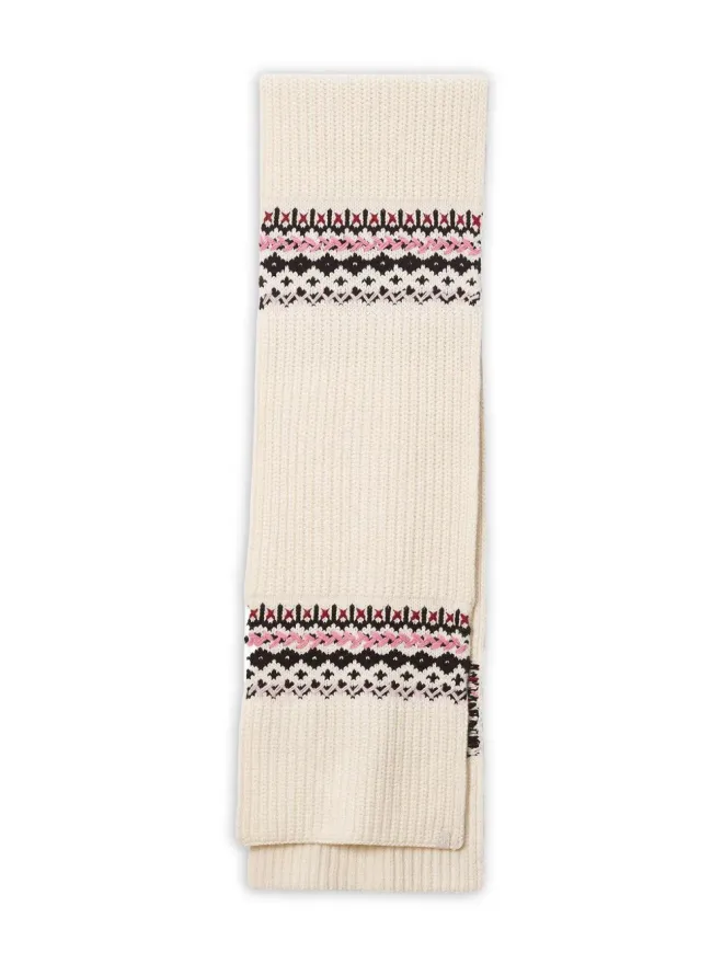 Rag & Bone rag & bone レイ フェアアイルリブ編みスカーフ - Neutralsの商品画像