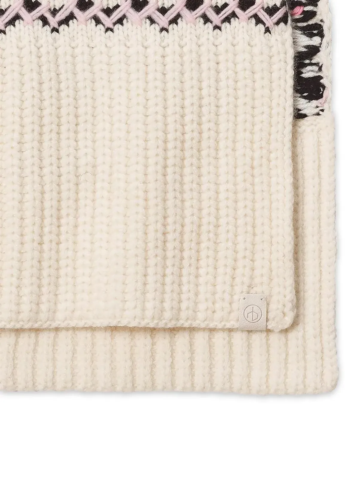 rag & bone レイ フェアアイルリブ編みスカーフ - Neutrals - 画像2