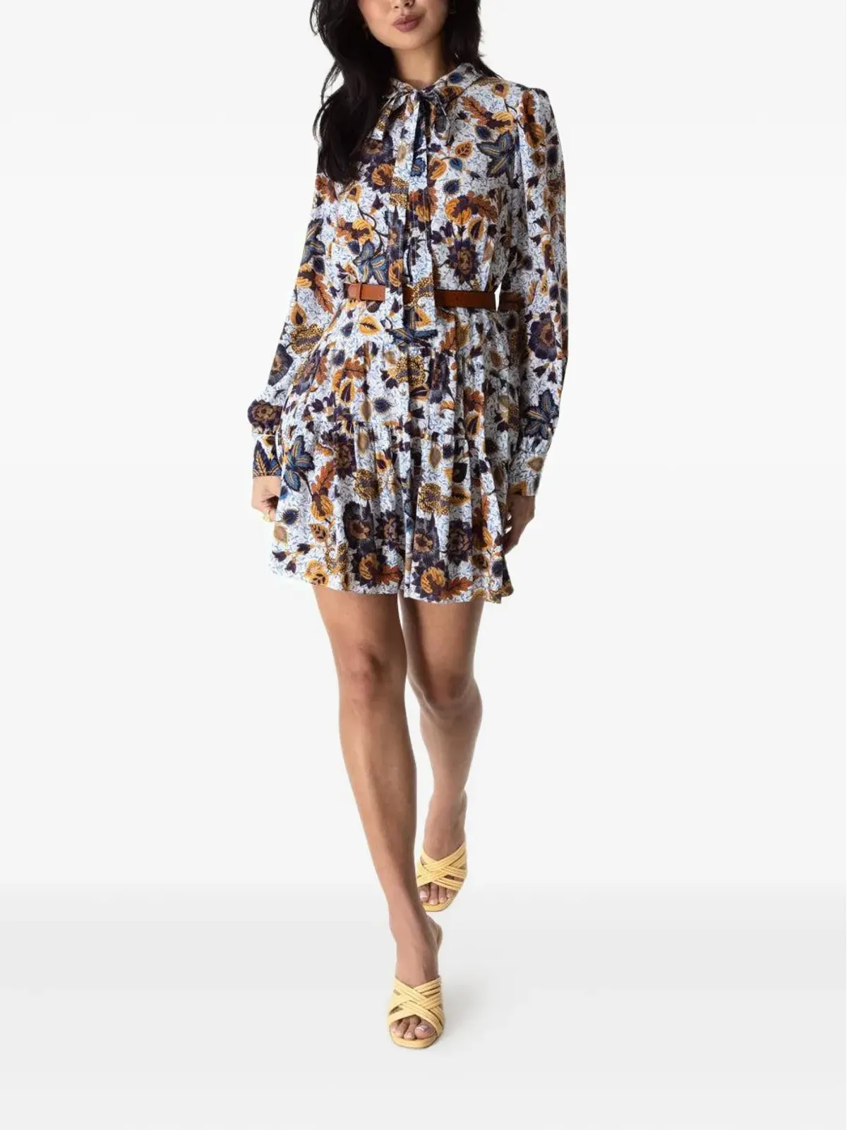 Ulla Johnson Gia ツイストバックル レザーベルト - 画像2