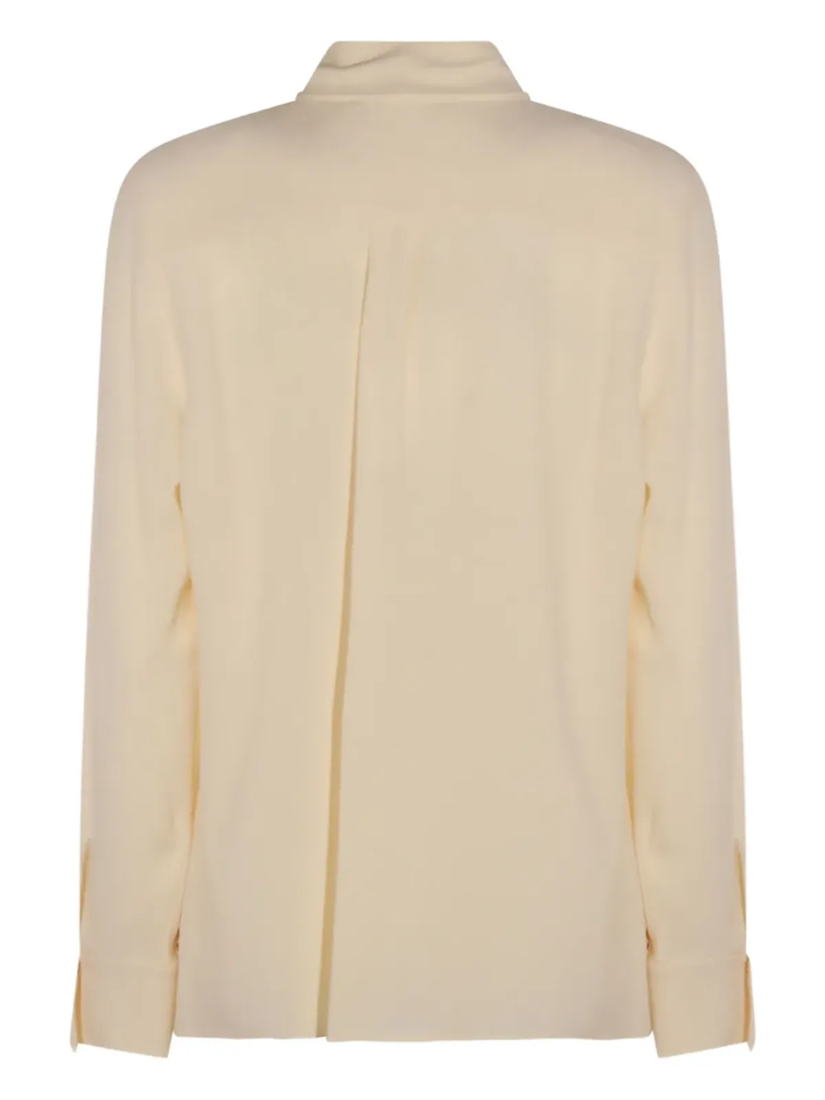 Glanshirt pussy-bow long-sleeve blouse - 画像3