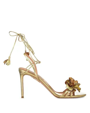 Aquazzura 夏の花モチーフ レースアップサンダル - サムネイル1