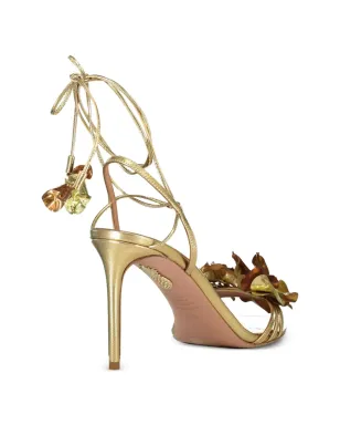 Aquazzura 夏の花モチーフ レースアップサンダル - サムネイル2