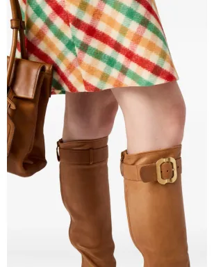 Miu Miu バックル付きレザーブーツ - サムネイル5