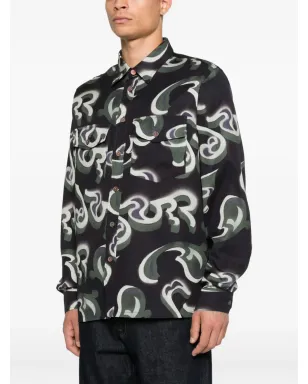 PS Paul Smith アブストラクトプリント長袖シャツ - サムネイル3