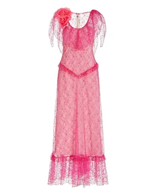 Rodarte 花柄レースのフリルドレス - サムネイル1