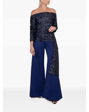 Roland Mouret スパンコール装飾オフショルダートップ - サムネイル2