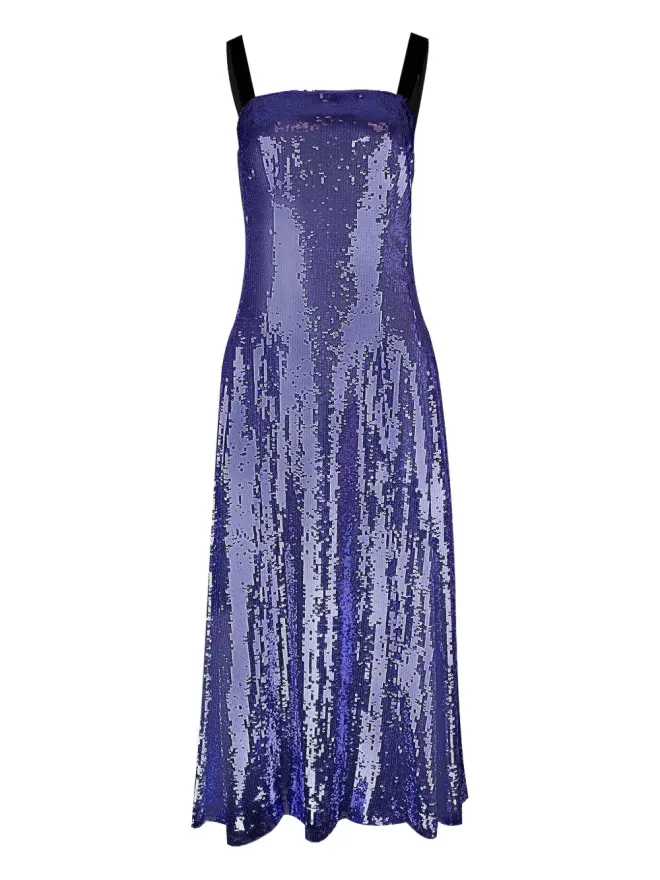 Adam Lippes Adam Lippes ジョヴァンナ スパンコール装飾ミディドレスの商品画像