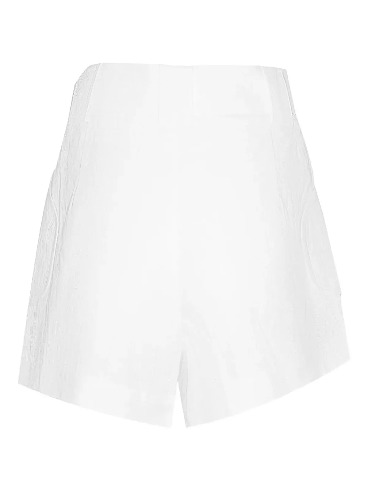 Christy Lynn bow-detail side-pocket shorts - White - 画像3