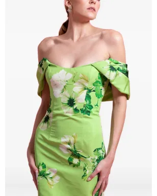 Monique Lhuillier 花柄プリント ミディドレス - サムネイル3