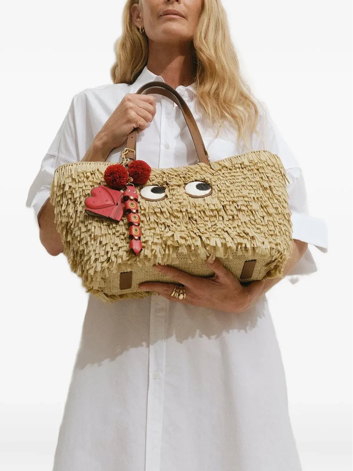 Anya Hindmarch チェリー・チャーム ポンポン キーホルダー - 画像2