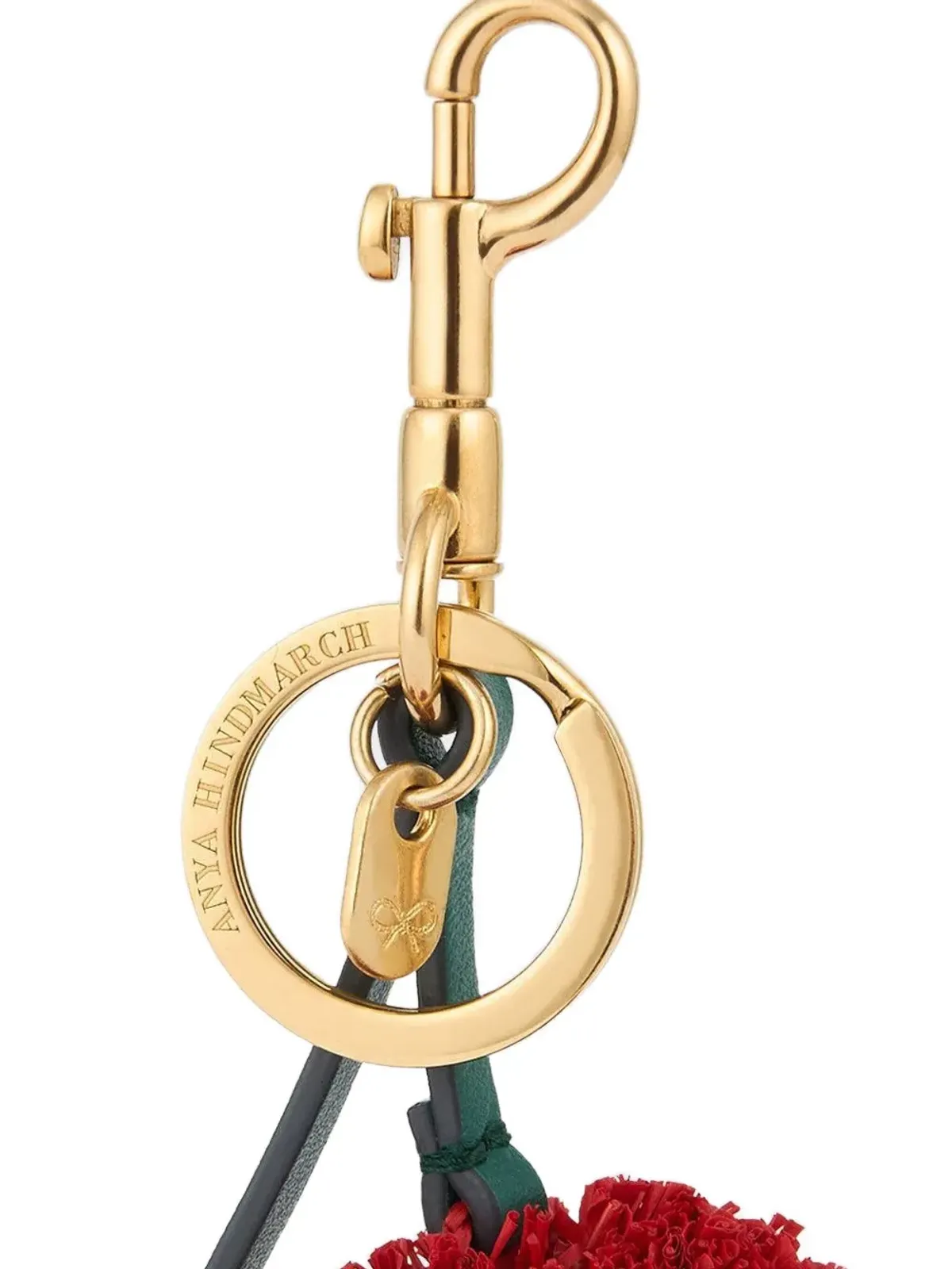 Anya Hindmarch チェリー・チャーム ポンポン キーホルダー - 画像4