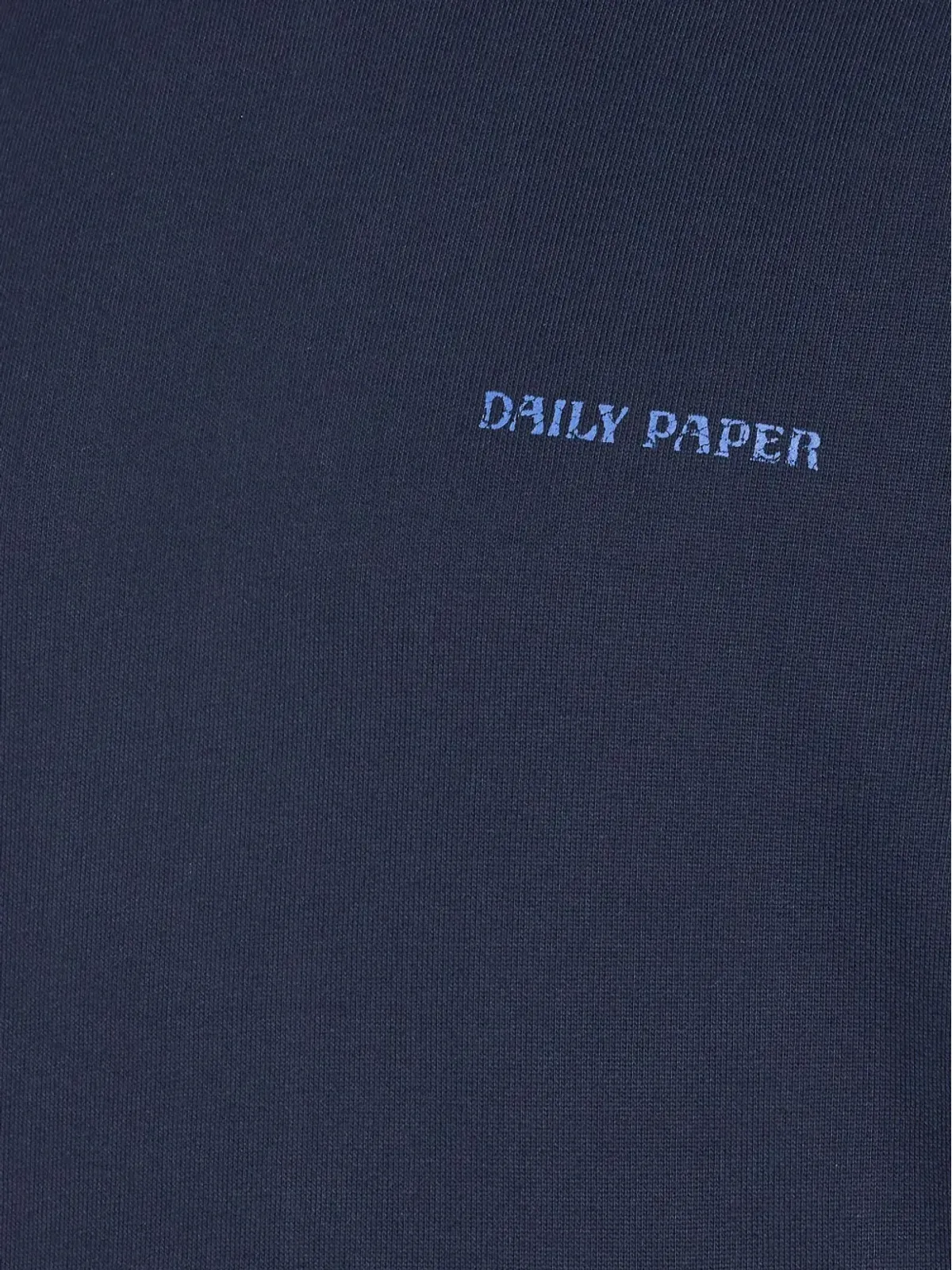 Daily Paper Candle Label カンガルーポケット付きプリントフーディ ブルー - 画像3