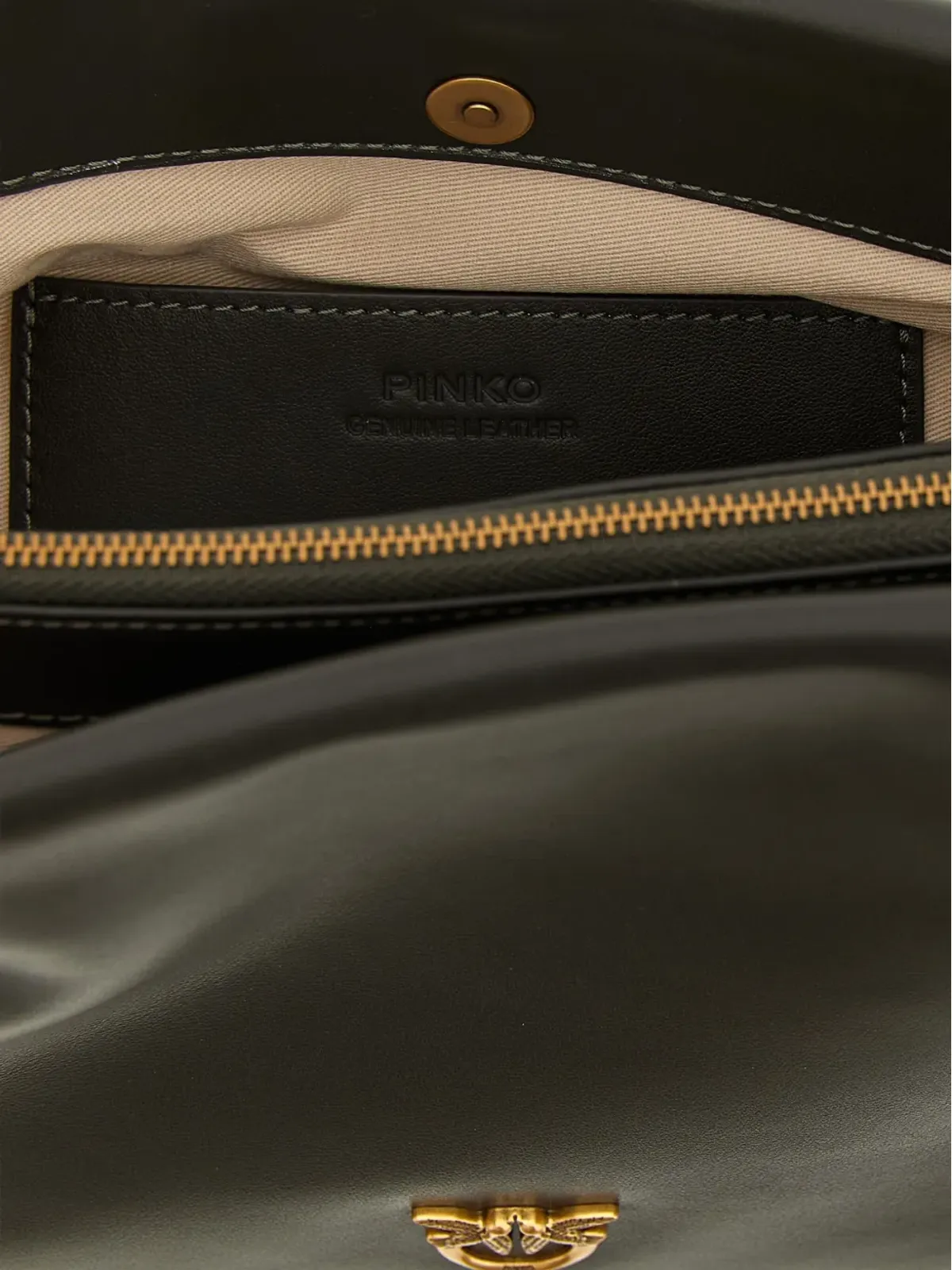 PINKO トリプレット ジップトップ クロスボディバッグ - グリーン - 画像4