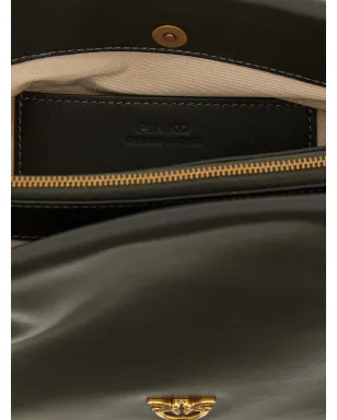 PINKO トリプレット ジップトップ クロスボディバッグ - グリーン - サムネイル4