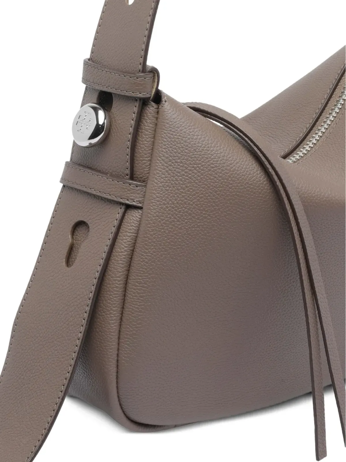 Tory Burch Romy ジップファスナー付き レザー ショルダーバッグ - 画像4