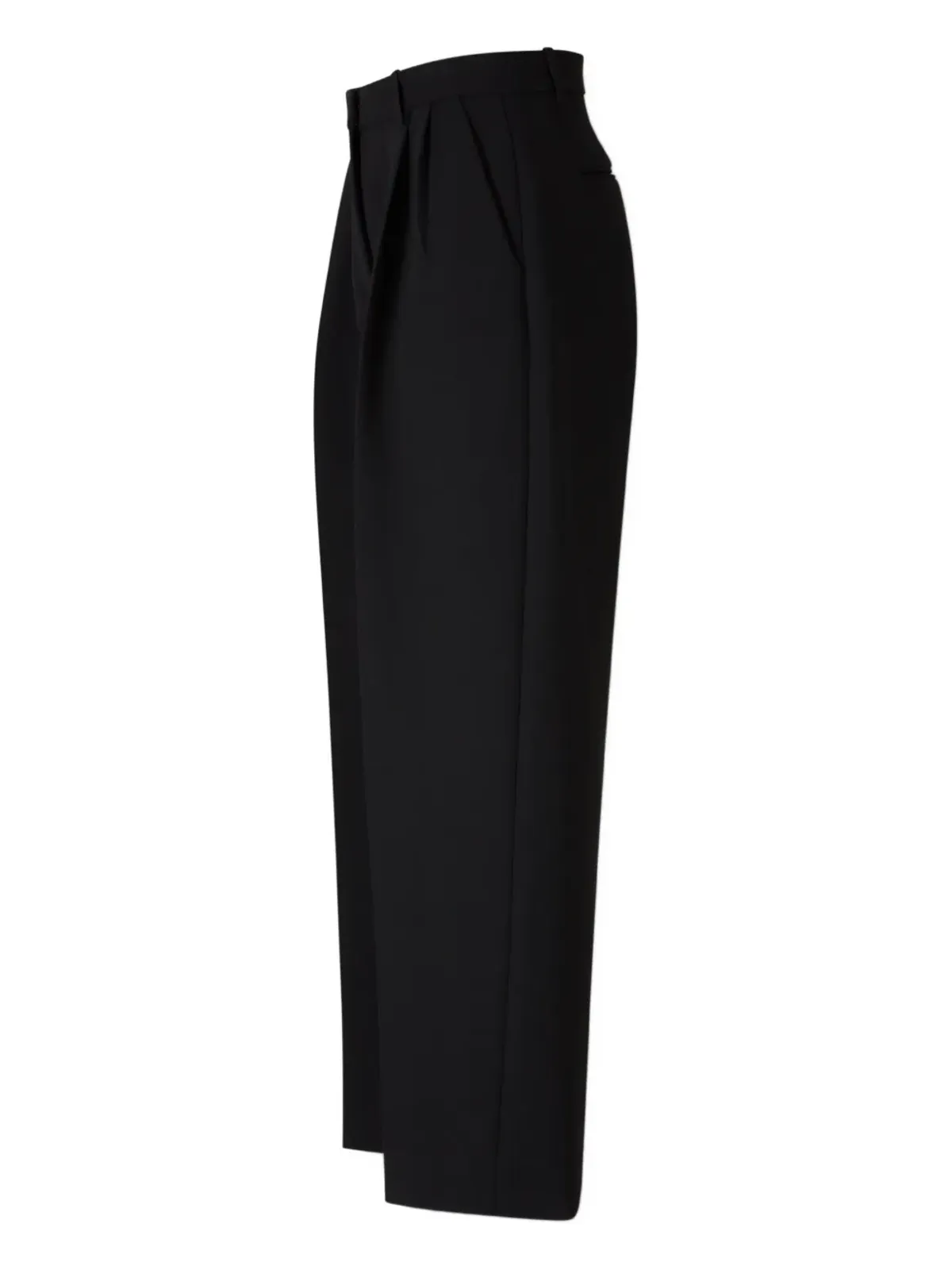 KHAITE pleated high-waisted trousers - Black - 画像3