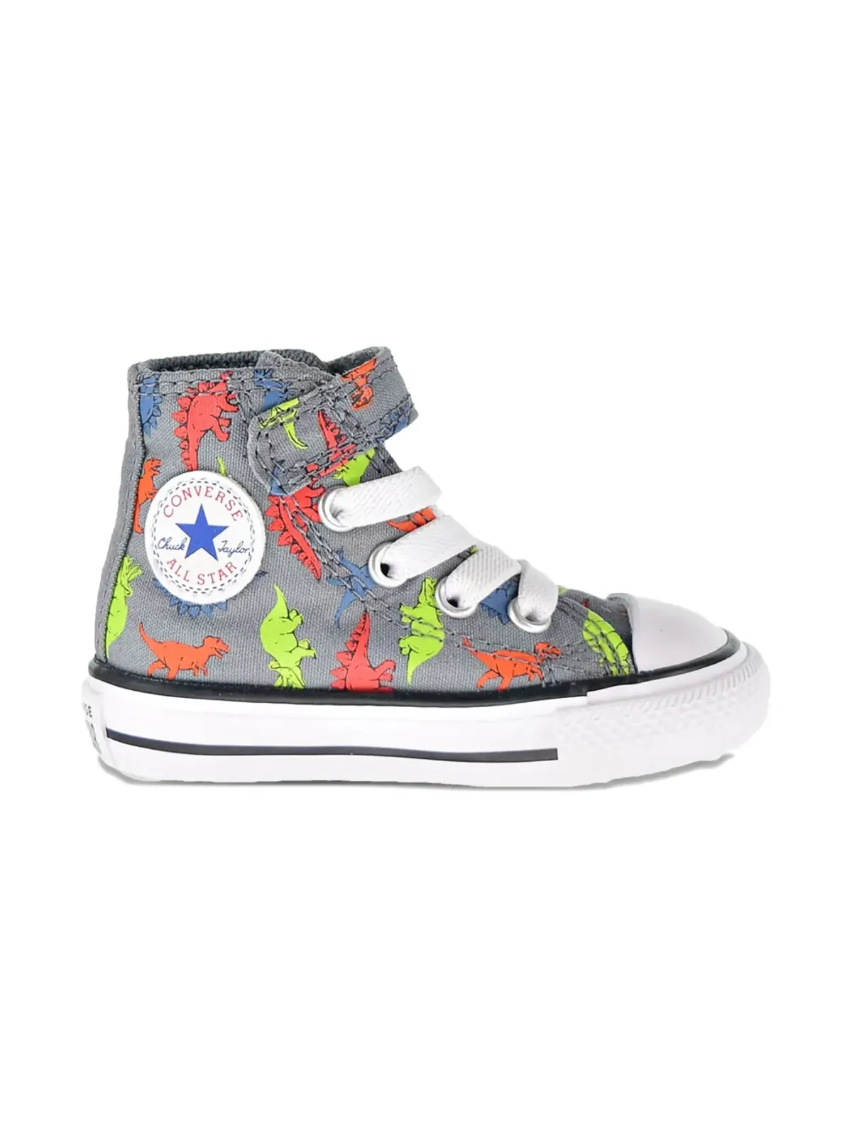 Converse Kids Chuck Taylor AS Dinoverse クールグレー/ブラック スニーカー - 画像2