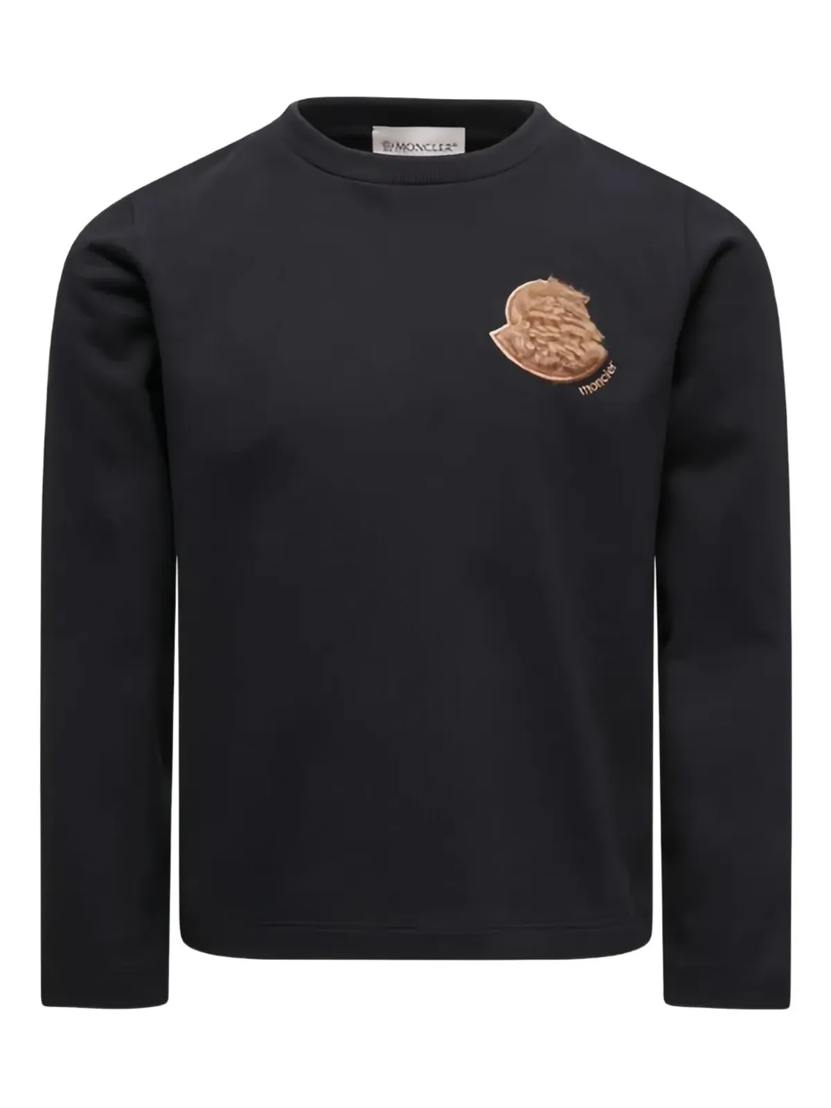 Moncler Enfant ロゴパッチ長袖トップ - 画像1
