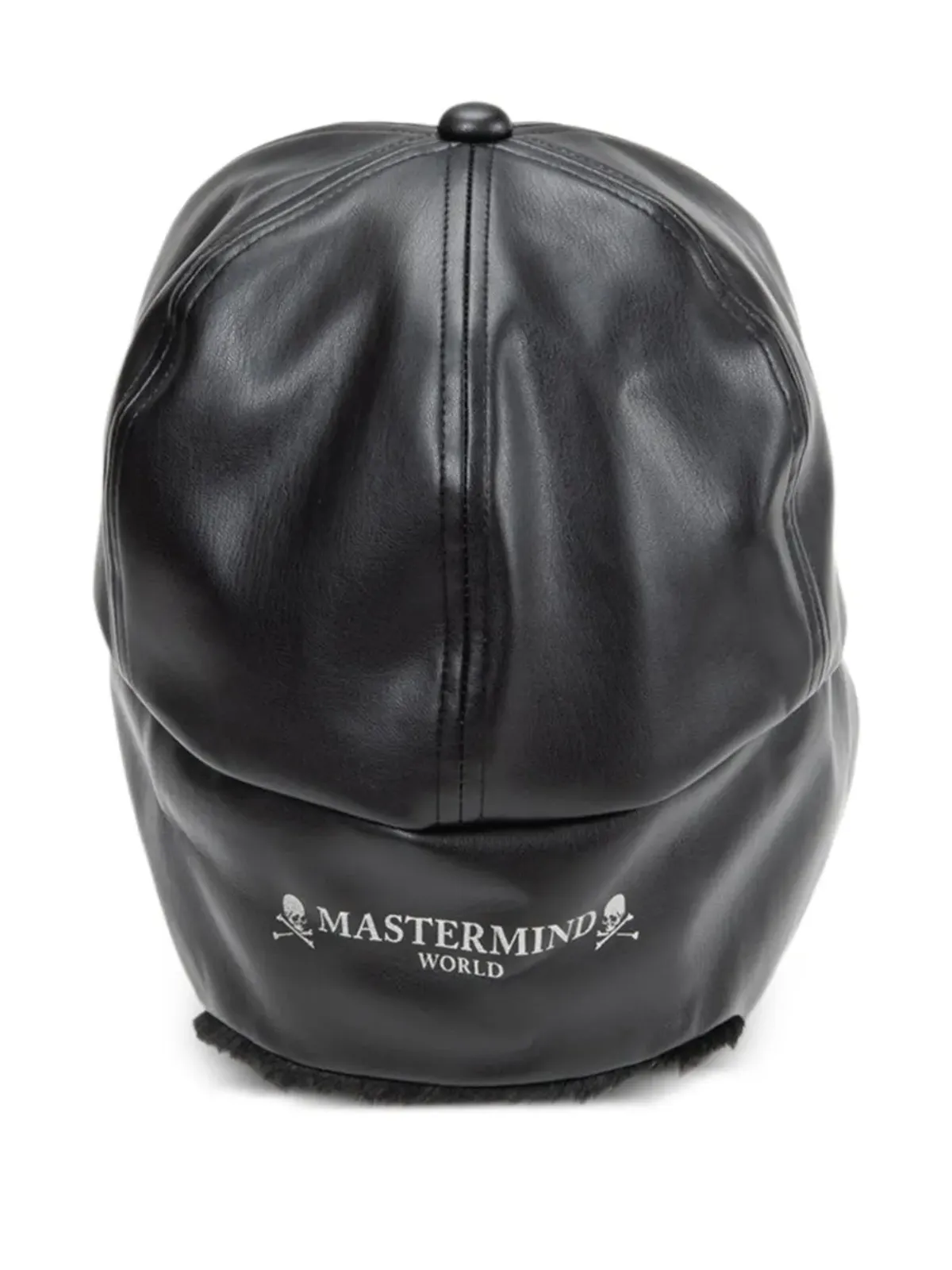 Mastermind World フェイクファー レザーキャップ - 画像3