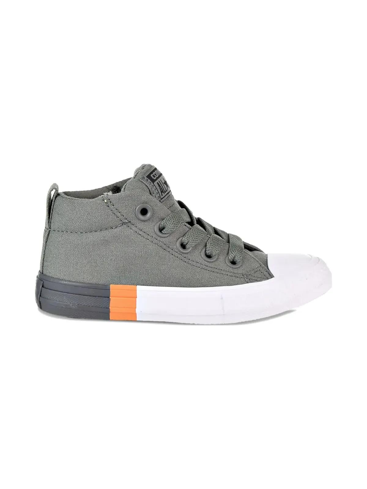 Converse Kids チャック テイラー オールスター ストリート River Rock-Black ミッド スニーカー - 画像2