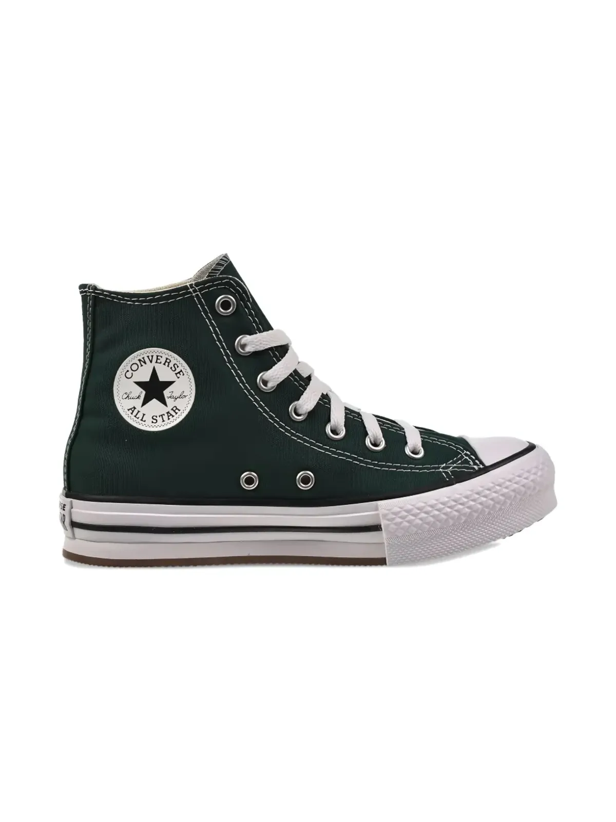 Converse Kids Chuck Taylor All Star EVA Lift Hi PS グリーンエンヴィ/ホワイト/ナチュラルアイボリー スニーカー - 画像2