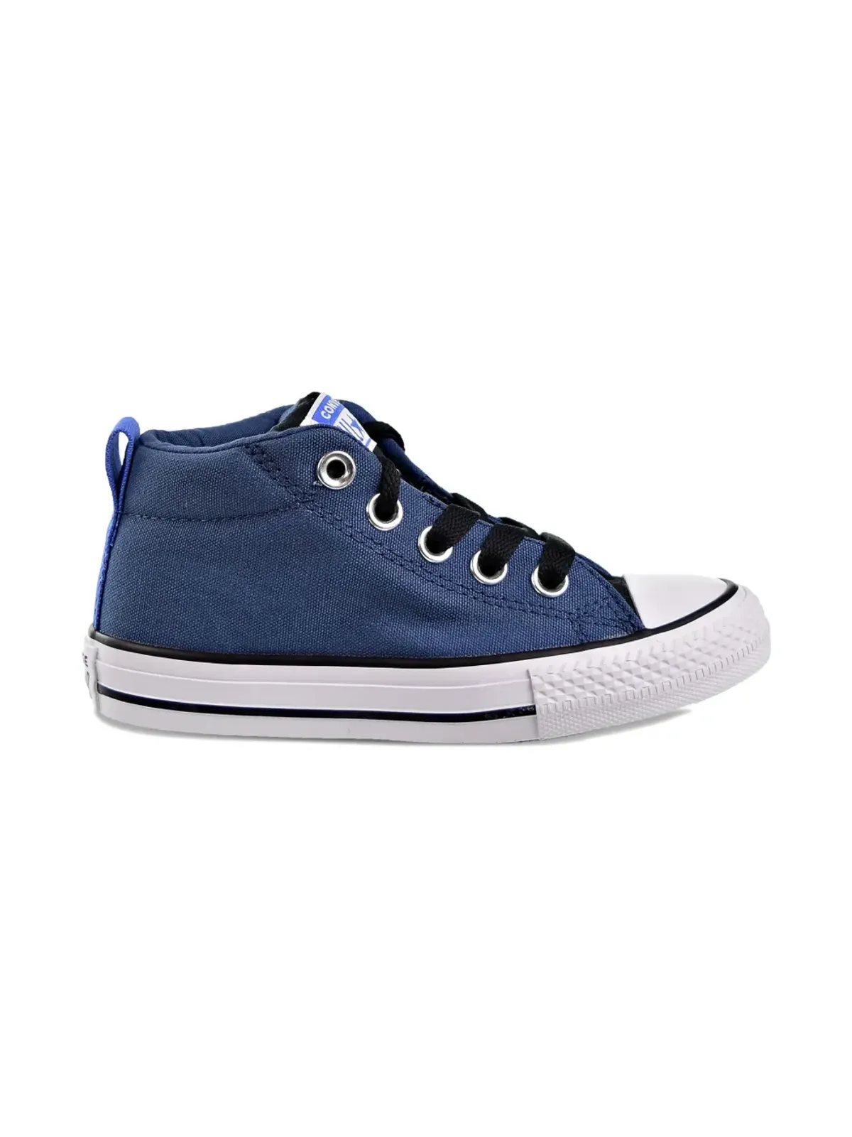 Converse Kids チャック・テイラー・オールスター・ストリート・ミッド GS メイスン ブルー/ブラック/ホワイト スニーカー - 画像2