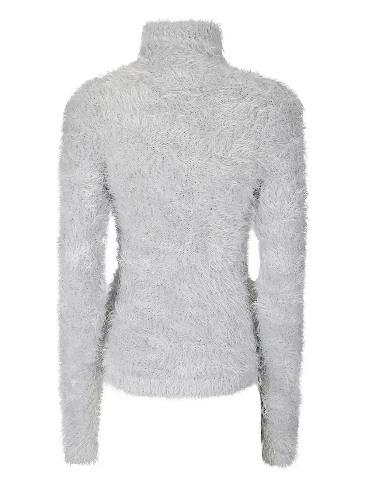 MM6 Maison Margiela ハイネックふわふわセーター - グレー - 画像2