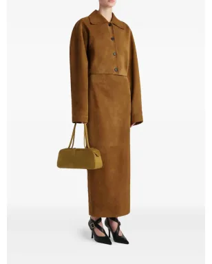 KHAITE スエード マキシスカート - ブラウン - サムネイル2