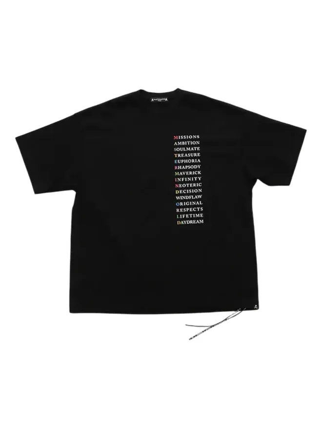 mastermind JAPAN Mastermind Japan ドローストリング・グラフィックTシャツ ブラックの商品画像