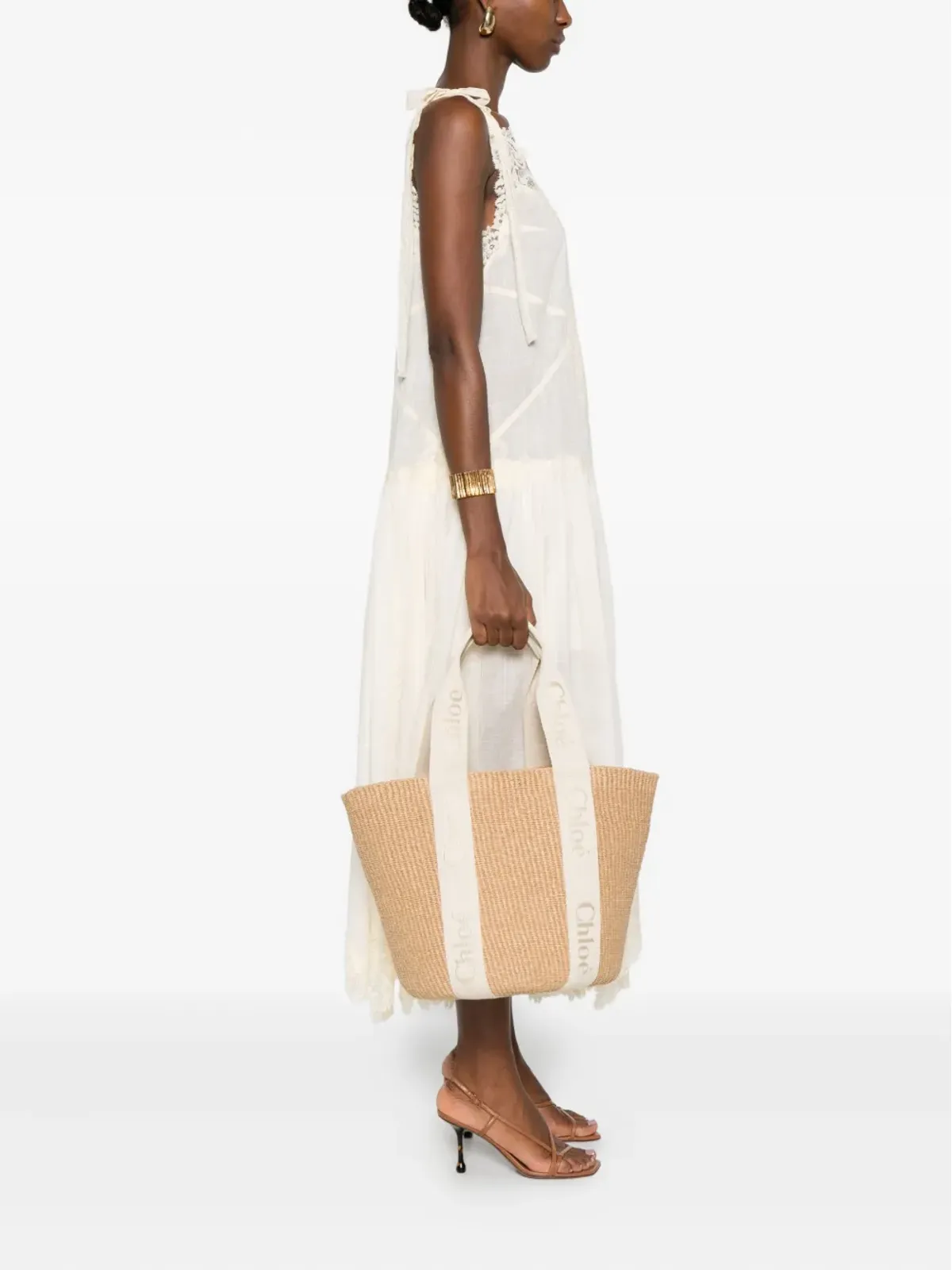 Chloé 編み込みストロートートバッグ - 画像2