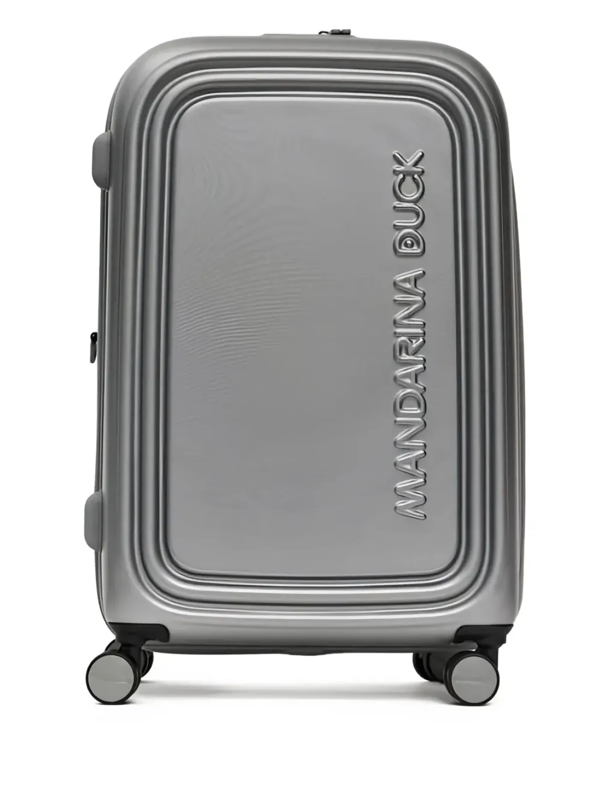 Mandarina Duck embossed logo suitcase - Silver - 画像1