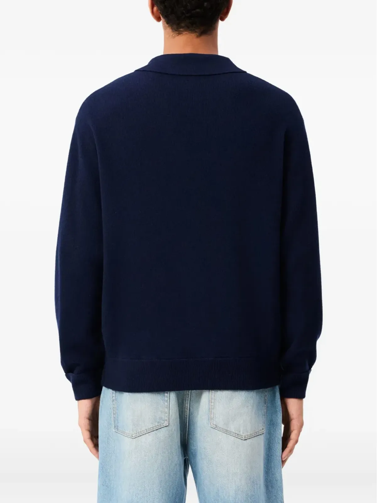 Lacoste ロングスリーブ ウール ポロシャツ - 画像4