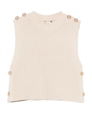 TWINSET Kids ボタン付きノースリーブトップ - サムネイル1