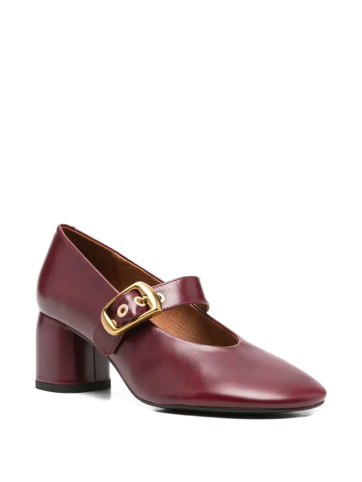 ANGEL ALARCON バックルディテール ブロックヒール パンプス - 画像2