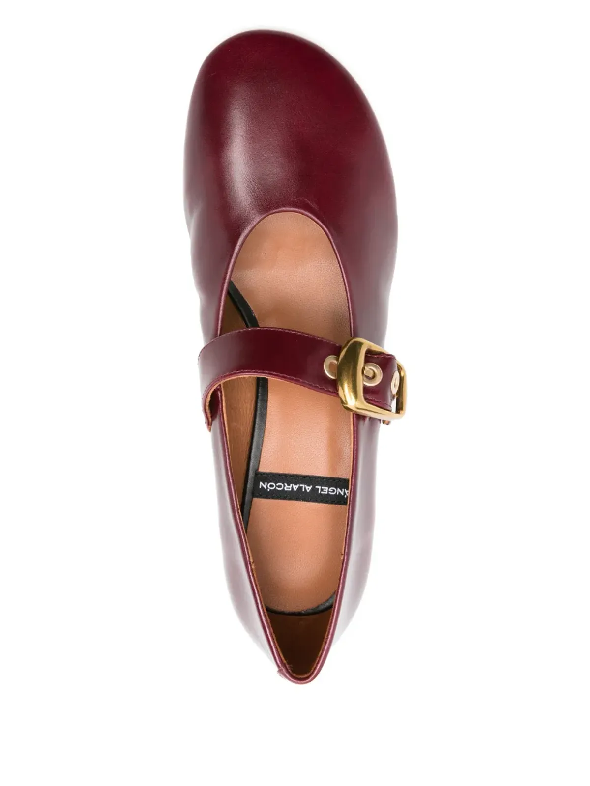 ANGEL ALARCON バックルディテール ブロックヒール パンプス - 画像4