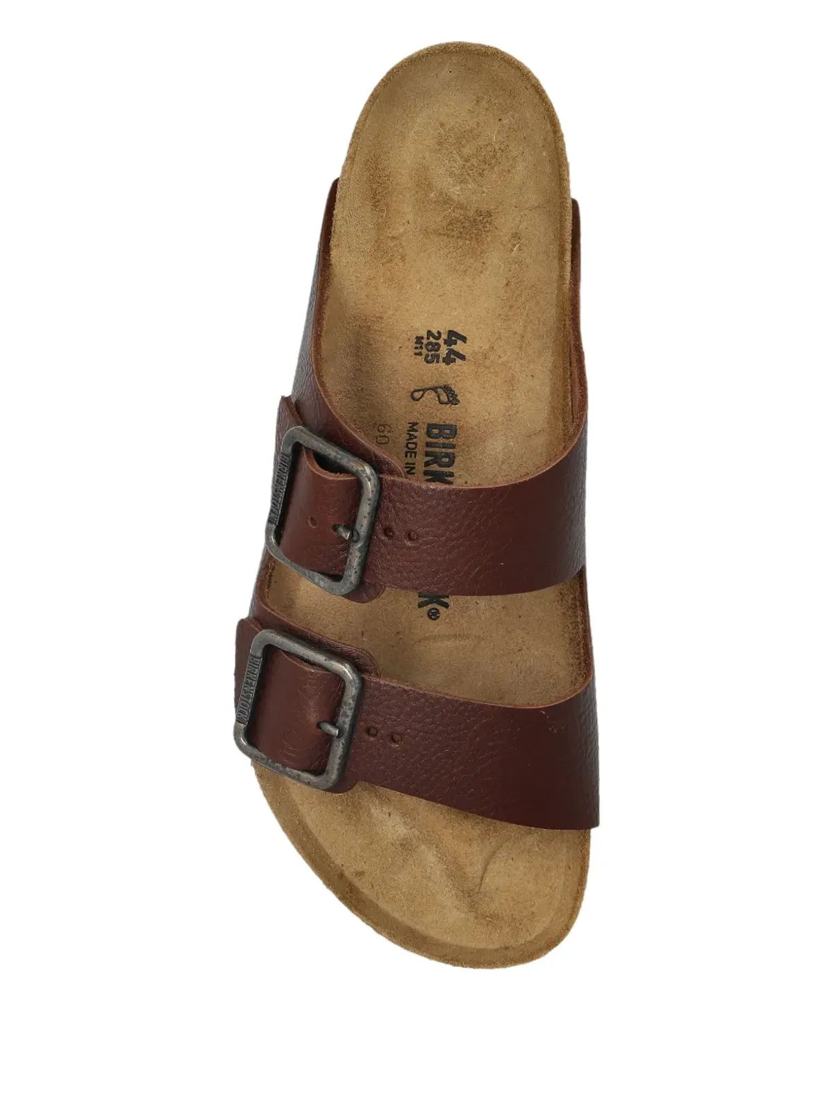Birkenstock アリゾナ ダブルバックル レザー サンダル - 画像3