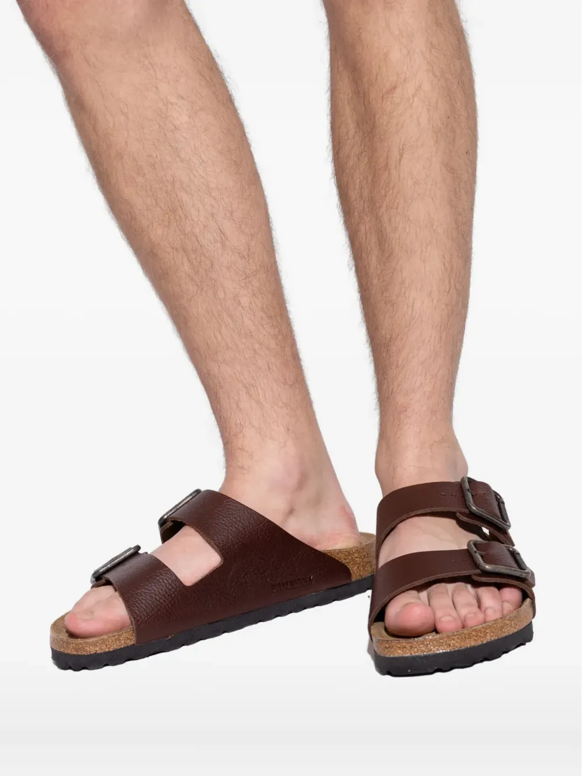 Birkenstock アリゾナ ダブルバックル レザー サンダル - 画像4