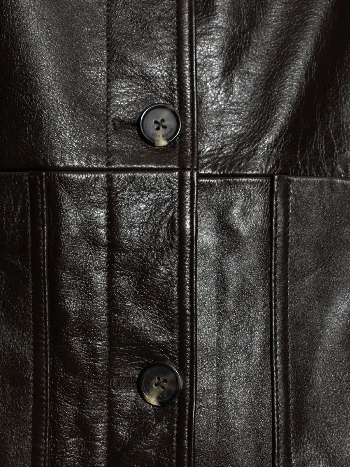 rag & bone パネルデザイン レザー ジャケット - 画像5