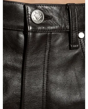 rag & bone レザーパネルドパンツ（ブラウン） - サムネイル5
