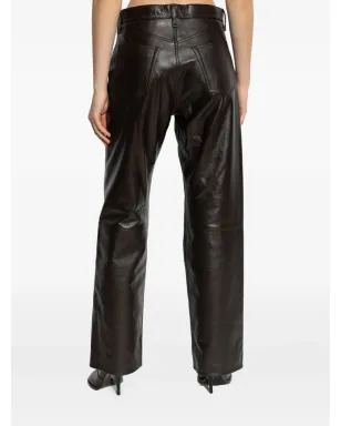rag & bone レザーパネルドパンツ（ブラウン） - サムネイル4