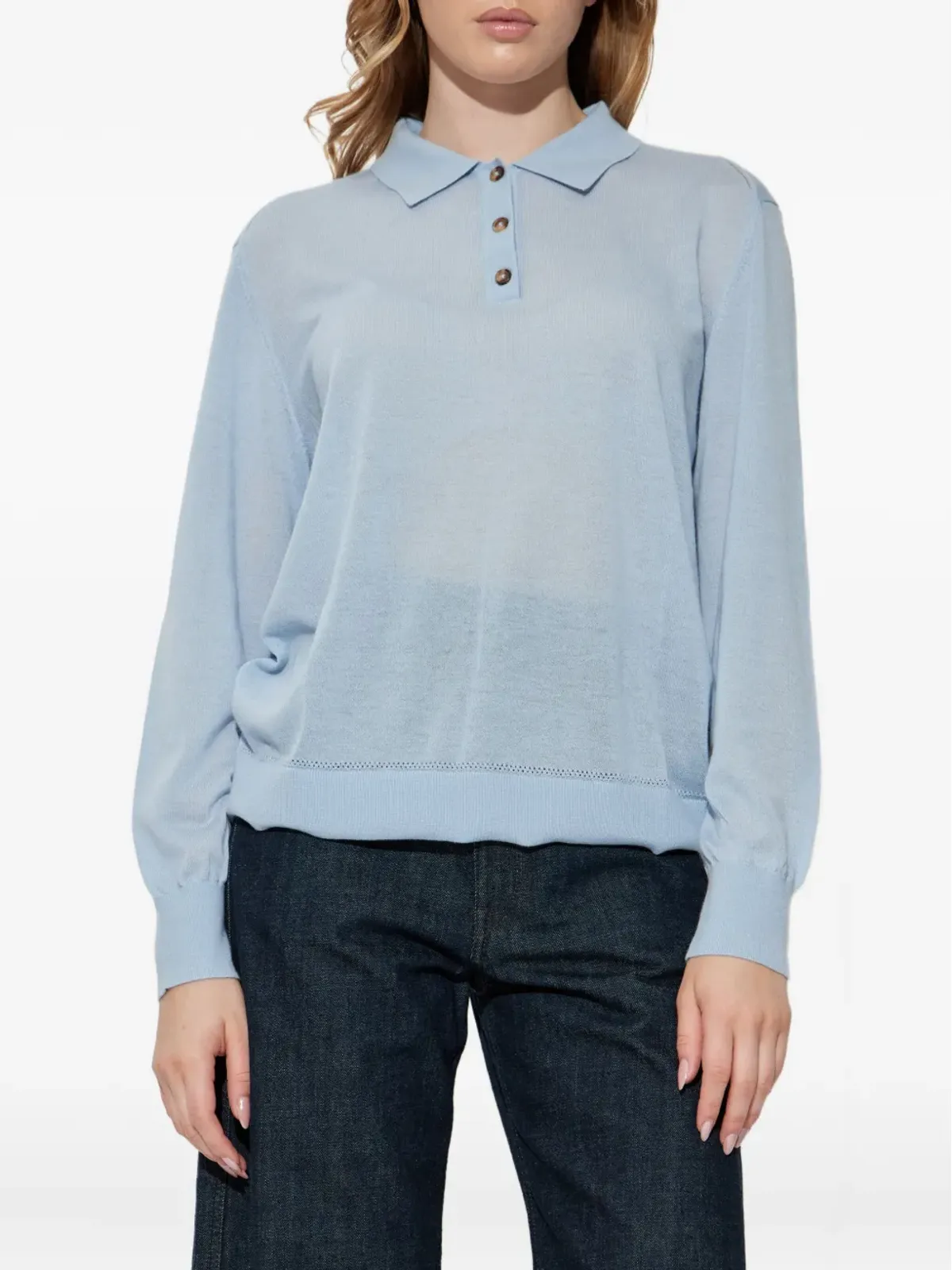 rag & bone ボタン付きポロトップ - 画像3