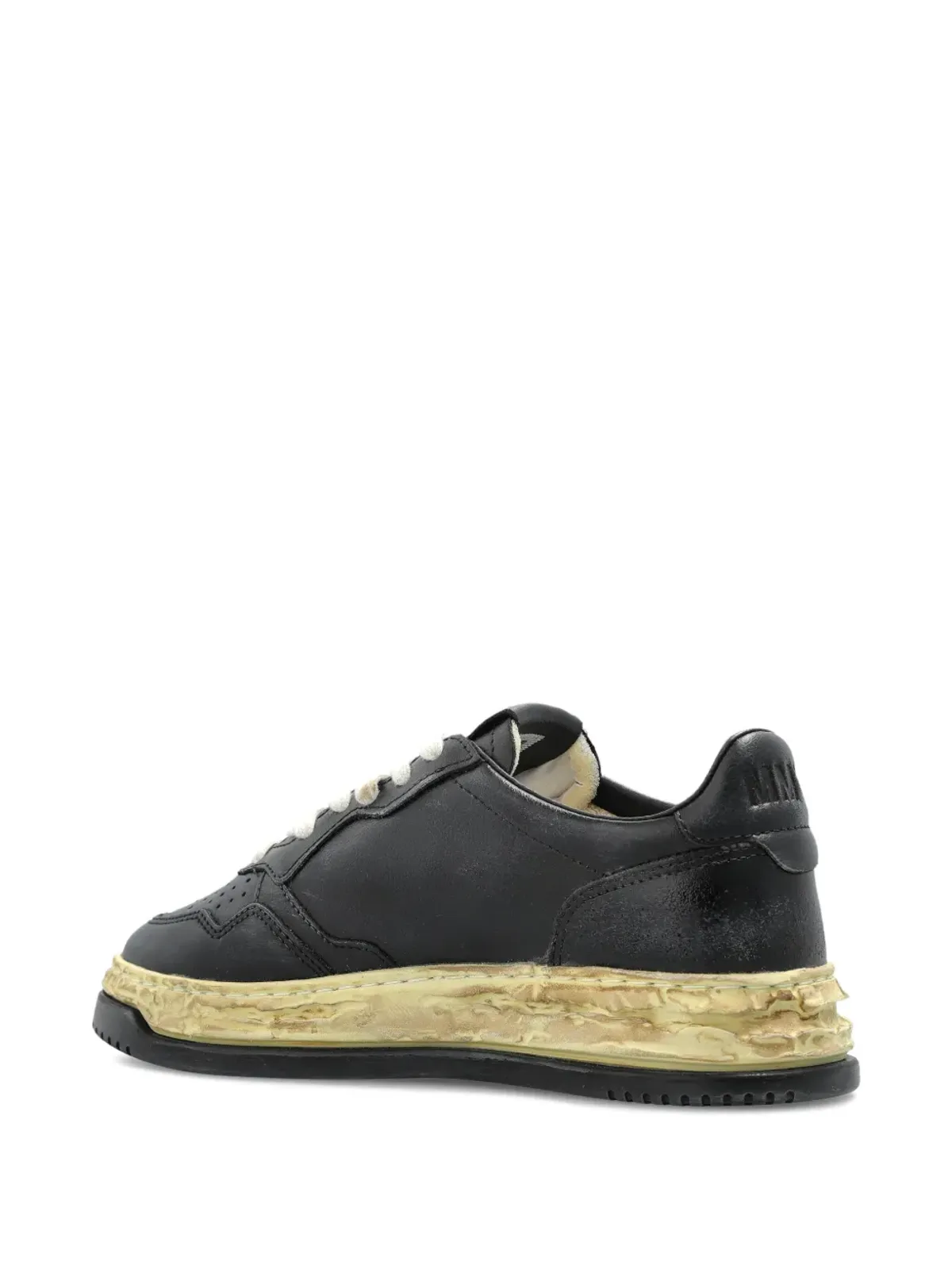 Autry レザー distressed-ソール スニーカー - 画像4