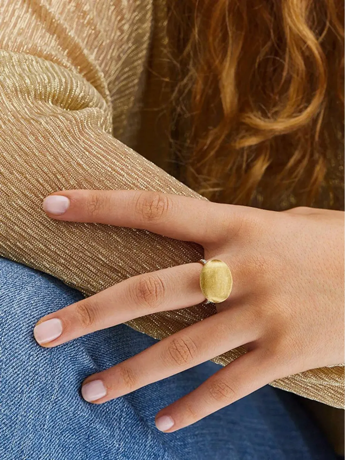 NANIS 18Kイエローゴールド エリートブール ダイヤモンドリング - 画像2