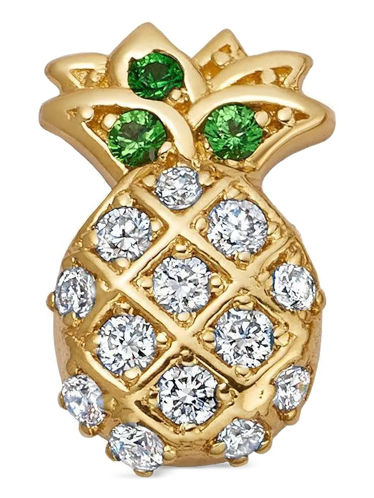 Loquet 18kt yellow gold Pineapple Diamond pendant - 画像3
