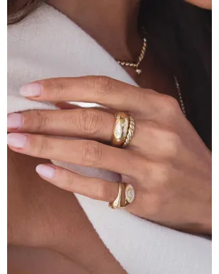 Zoë Chicco 14K イエローゴールド アウラ ダイヤモンド リング - サムネイル2