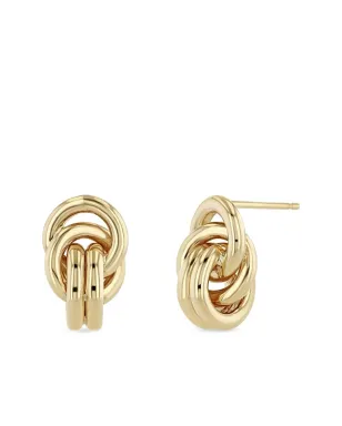 Zoë Chicco 14K yellow gold large Link Knot earrings - サムネイル2