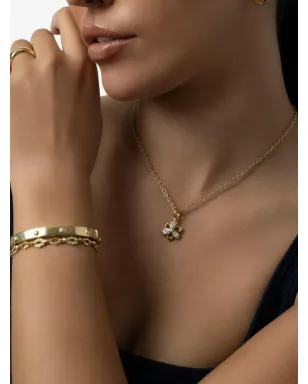 Sara Weinstock 18K yellow gold Lierre diamond pendant charm - サムネイル3