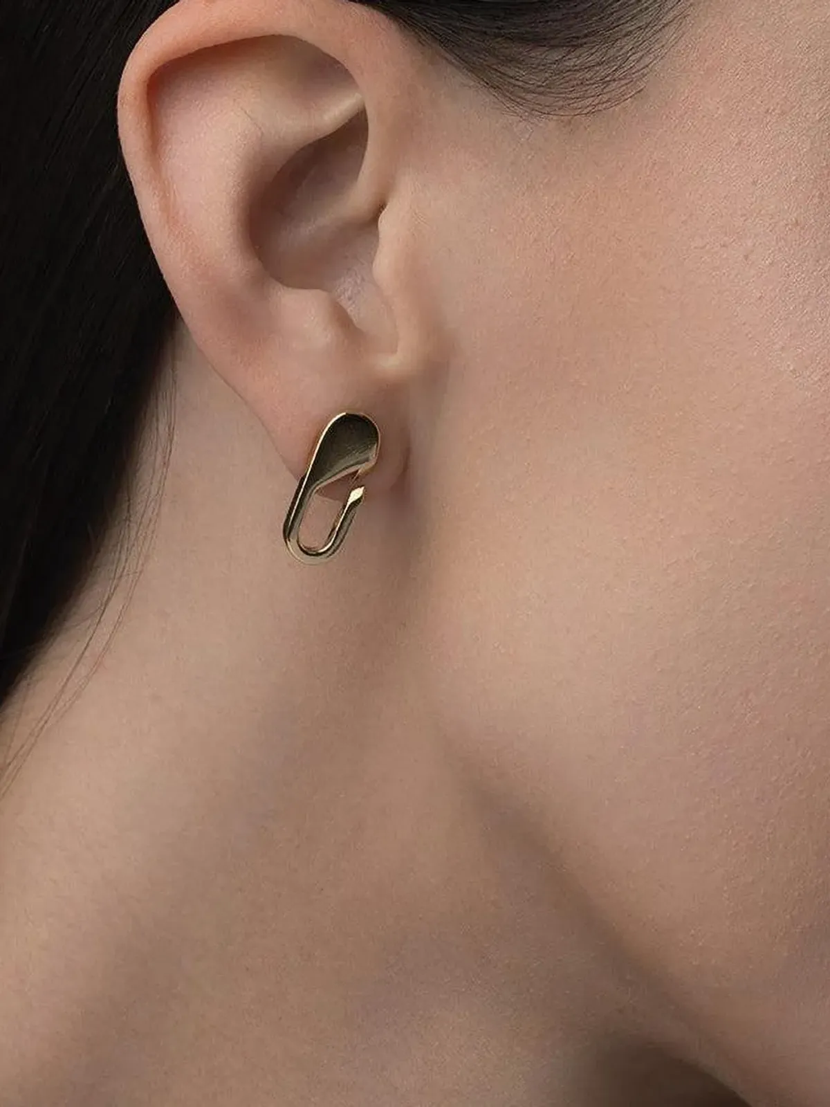 Bizzotto Gioielli 18Kイエローゴールド・リンクピアス - 画像5